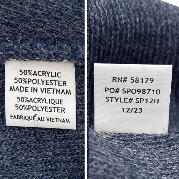 Mutts Sparky Unchained Beanie Sz O/S New $24 Heather Navy Knit Hat Stocking Cap - Picture 4 of 5